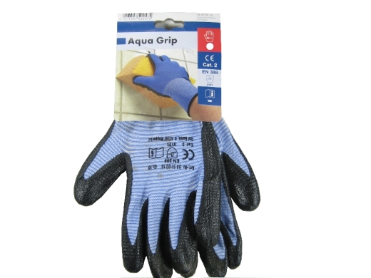 Handschuh Aqua Grip blau Gr.8