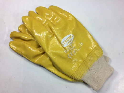 12 Paar Handschuh Nitril Amarillo Gr.10 vollbeschichtet