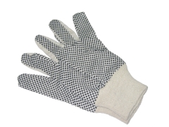 Noppen Baumwoll Handschuhe mit Strickbund